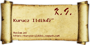 Kurucz Ildikó névjegykártya